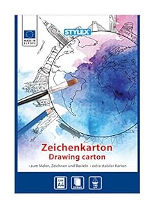 Stylex Zeichenkartonblock DIN A4, 20 Blatt