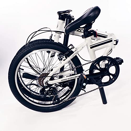 ZiZZO Campo 20 inch Folding Bike with 7-Speed, Adjustable Stem, Light Weight Frame - Image 3