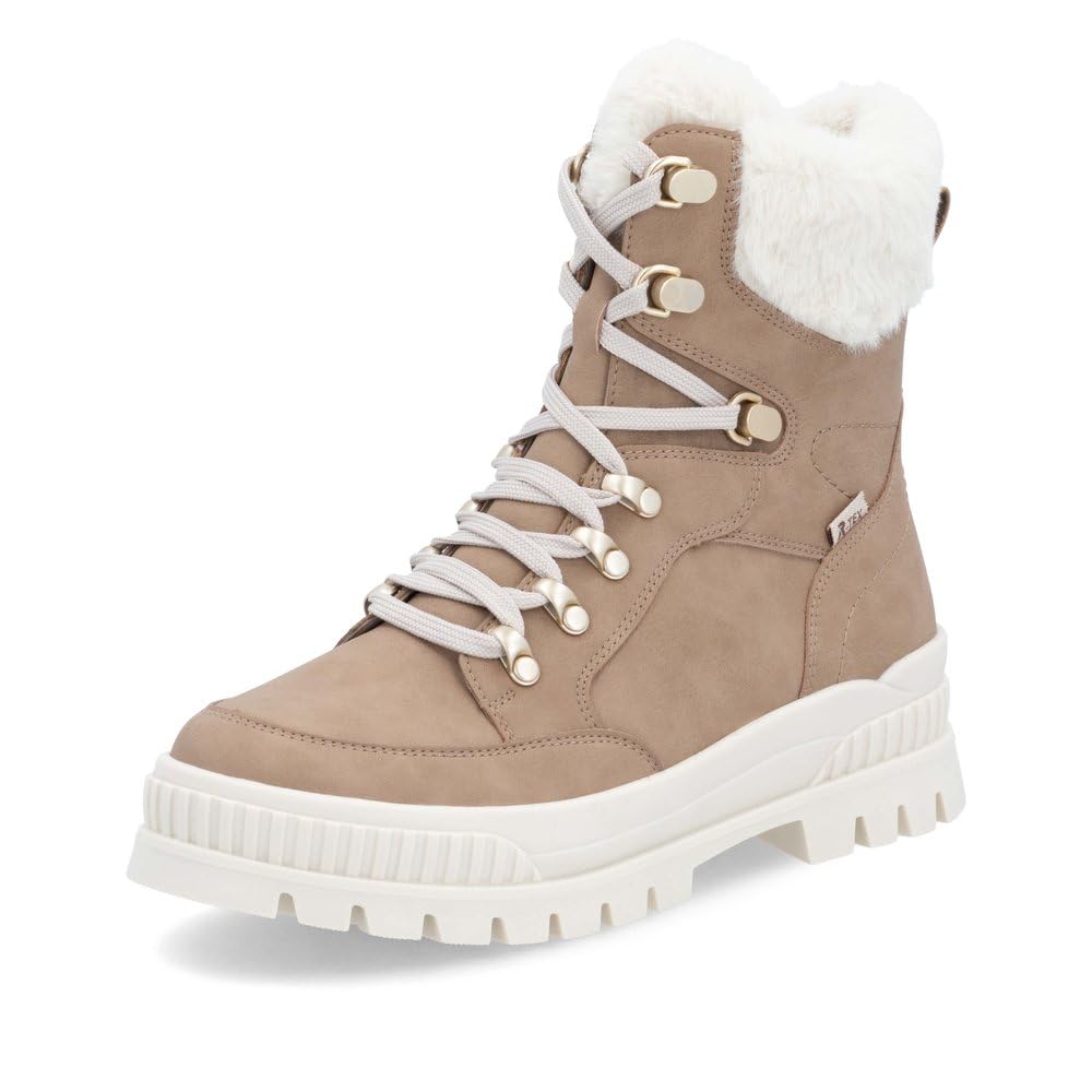 Rieker Evolution Damen Schnürstiefeletten W2174, Frauen Stiefeletten, lose Einlage, wasserabweisend, riekerTEX
