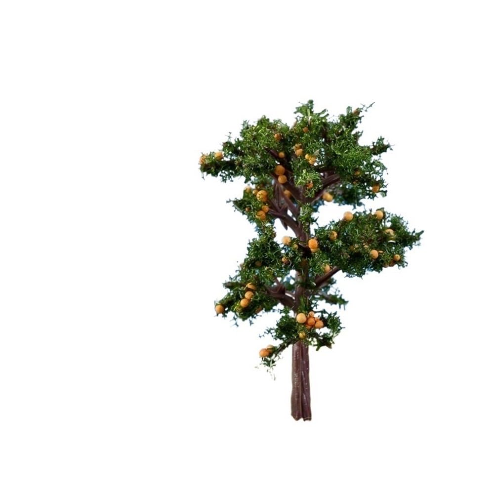 Landscape Greenery Landscape Decorative Tree, Resin Crafts Bonsai Garden Terrarium Accessorie(Orange)