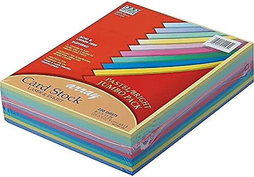 Pacon Card Stock, Pastel and Bright Jumbo Assortment, 10 Colors, 8-1/2" x 11", 250 Sheets image 5