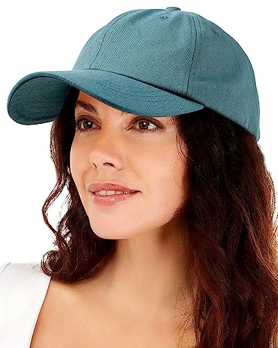 Image of Womens Satin Lined Unstructured Baseball Cap Unisex Silk Lining Washed Cotton Adjustable Vintage Dad Hat