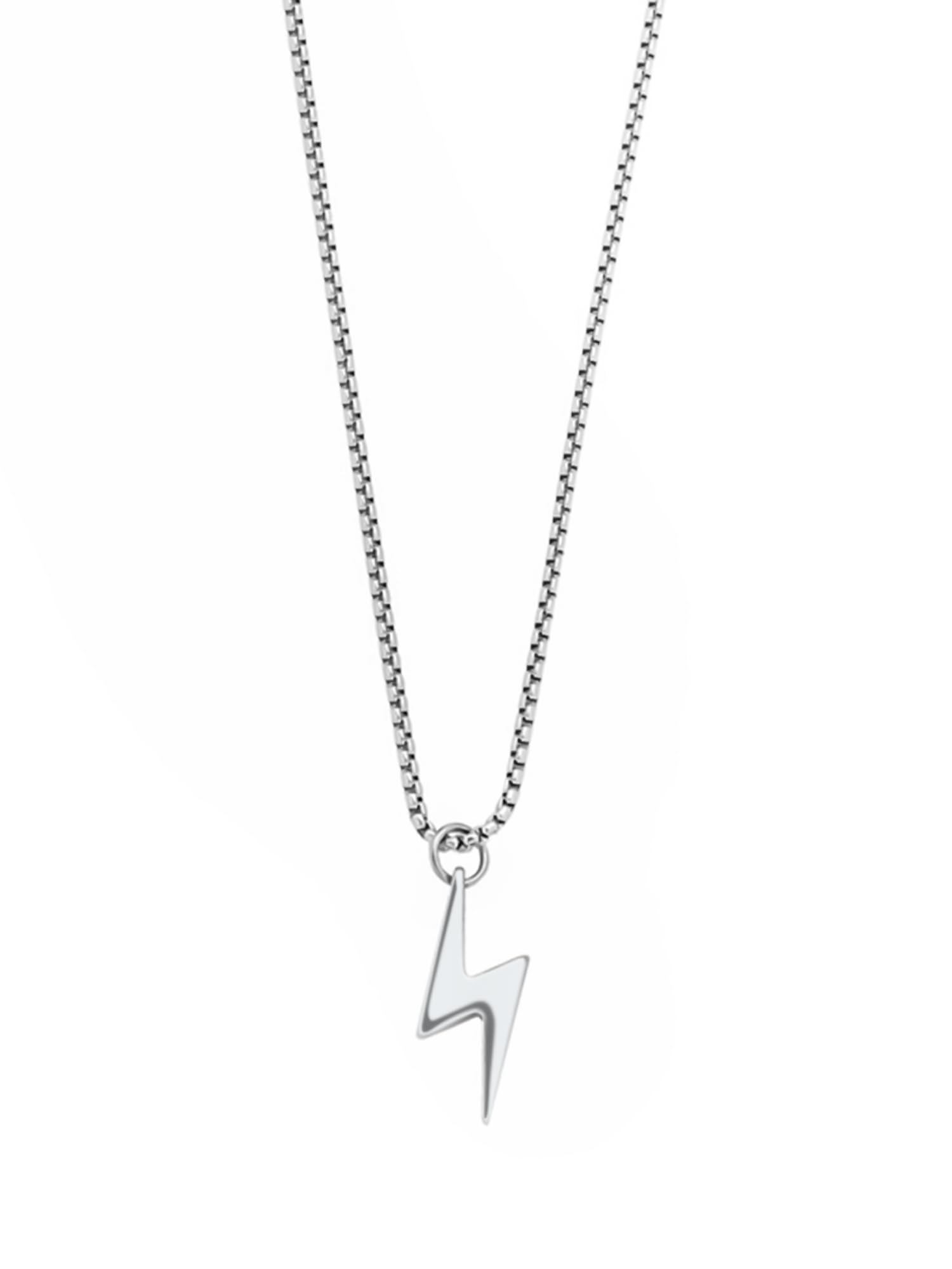 Chain Pendant for Men Fashion Black Silver Pendants For Men |Shaped Pendant Necklace | Stainless Steel Chain for Men | Accessories for Men | Birthday Gift for Men & Boys