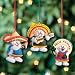 3 Feliz Navidad Snowman Christmas Ornaments/mexican Holiday Decor/tree Decorations