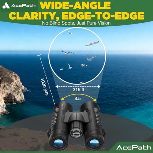Image of 15x56 Binoculars for Adults High Powered - Large View Binoculars with Clear Low Light Vision - Waterproof Binocular for Camping Hunting Cruise Travel Bird Watching