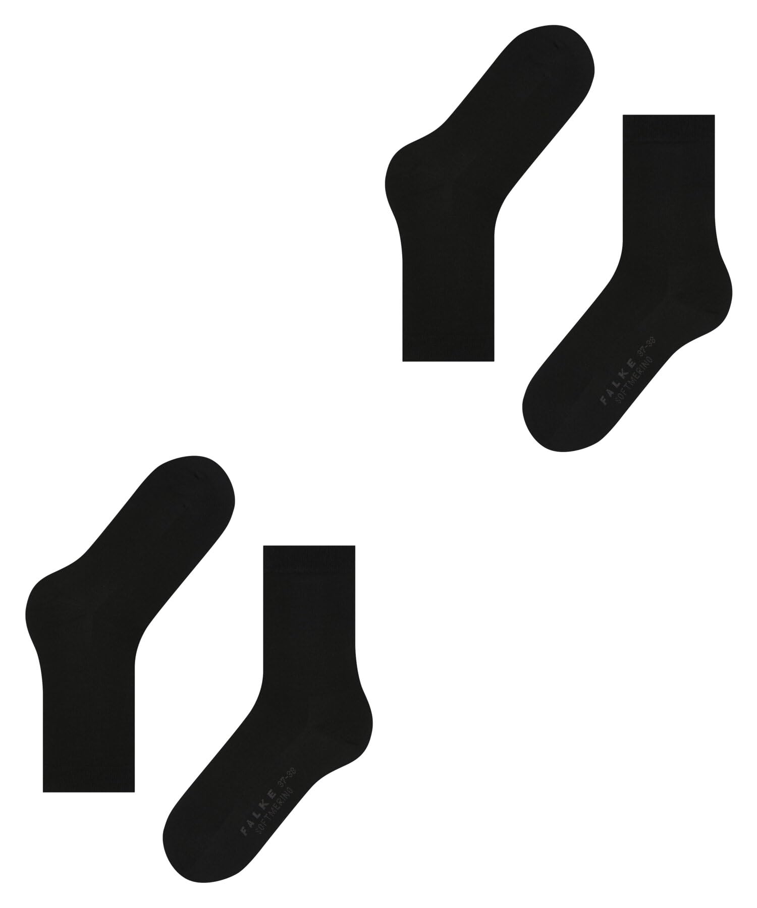 FALKE femme Softmerino 2-Pack chaussettes laine coton respirant