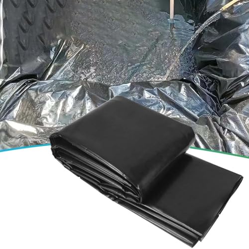 Flexible HDPE-Teichfolie – UV-beständige fischsichere Membran für große Teiche, Wasserfälle, Springbrunnen und Garten mit wasserdichtem Schutz