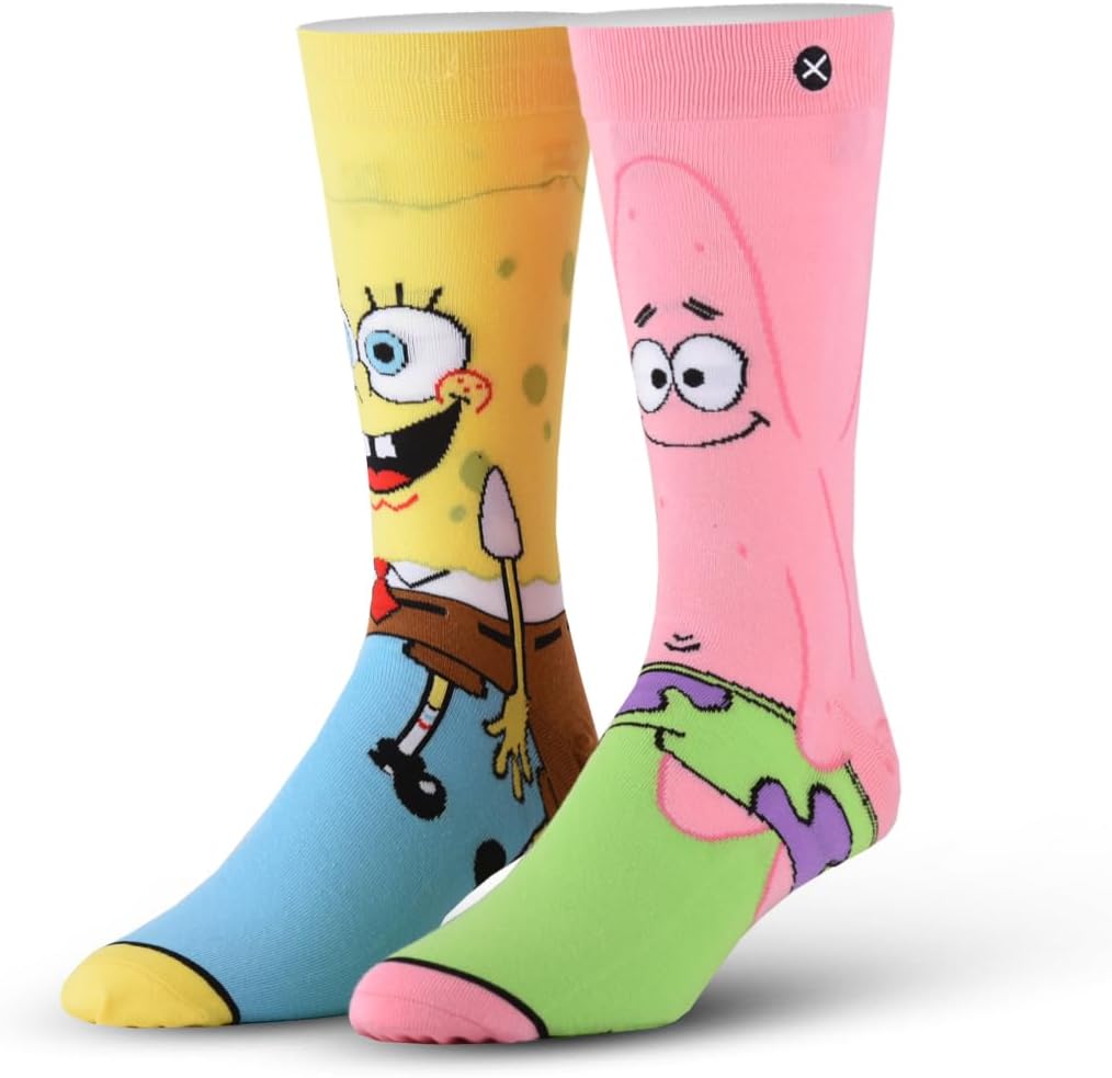 – Kids Cartoon Character Crew Socks Collection – Big Kids – Graphic Novelty Socks – Gift for Boys Girls