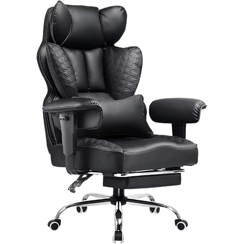 Office Chair with Deluxe Embossing Designed Leather