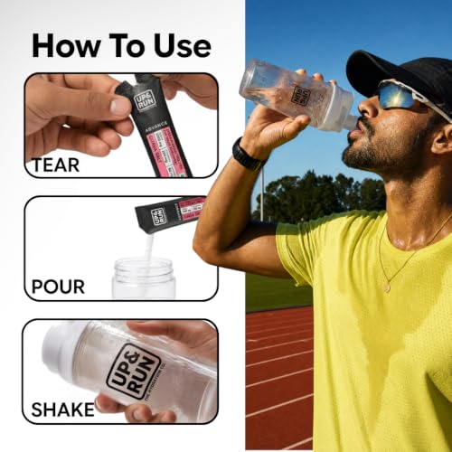 Image of UP&RUN Advance Guava Salt | Sugar Free Electrolyte for Adults | 15 Sachets