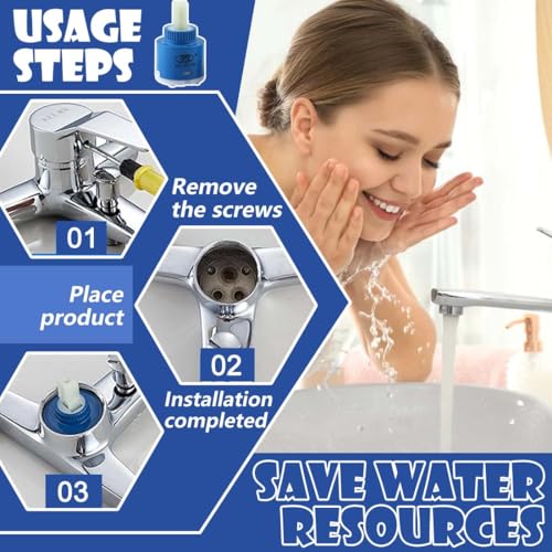 Androxeda 1 Stück Keramik Kartusche 35 Mm Für Einhebelmischer Und Armaturen, Ersatzteil Für Wasserhahn In Bad, Küche Und Waschtisch