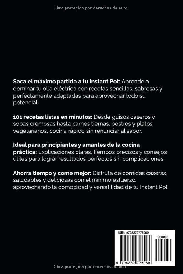 Miniatura 2 de Recetas para Instant Pot 101 Platos Rápidos, Fáciles y Deliciosos para tu Cocina Eléctrica (Cocina Fácil en Casa)