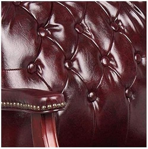 Miniatura 7 de Scranton & Co Silla ejecutiva de piel sintética con respaldo alto en Oxblood