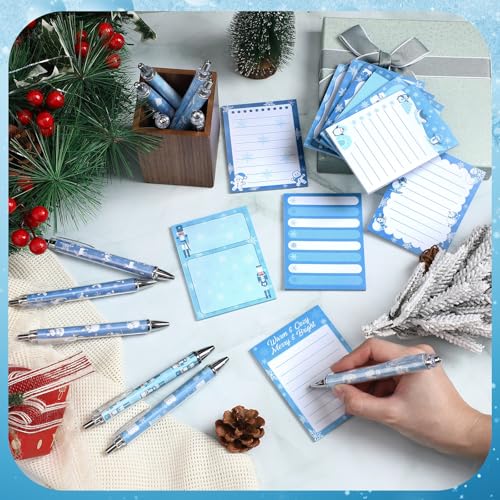 Cadeaux sur le thème de l'hiver avec ces blocs-notes autocollants mignons