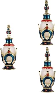 minkissy Frasco De Perfume 3 Peças Frasco De Essência Recarregável Frasco De Perfume Antigo Frasco De Perfume Vintage Conta-Gotas De Perfume Feminino Frasco De Vidro De Viagem Frasco