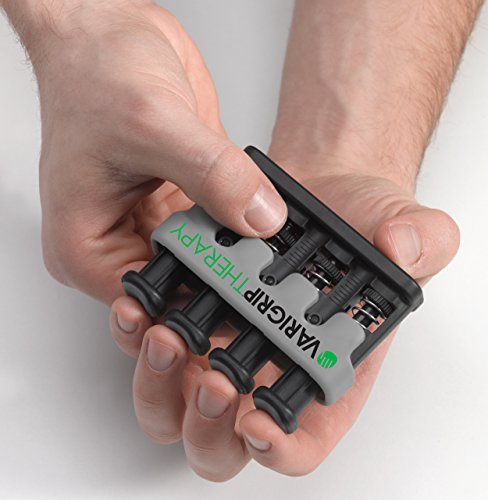 Dynatomy Varigrip Therapy Adjustable Resistance, Medium To Heavy Range, Finger Strengthener, Finger Exerciser, Hand Exerciser, Grip Strengthener, Extra-Wide Base, Ergonomic, 2 Exercisers In 1, (Vgm) #TOP4