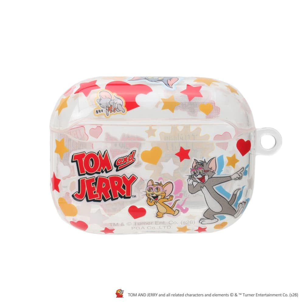 Premium Style キャラクター デザイン AirPods Pro3 用 TPU ソフトケース トムとジェリー PG-WAPP3TP01TAJ
