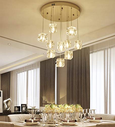 Lustre en cristal moderne suspension LED créative pour bar - 2
