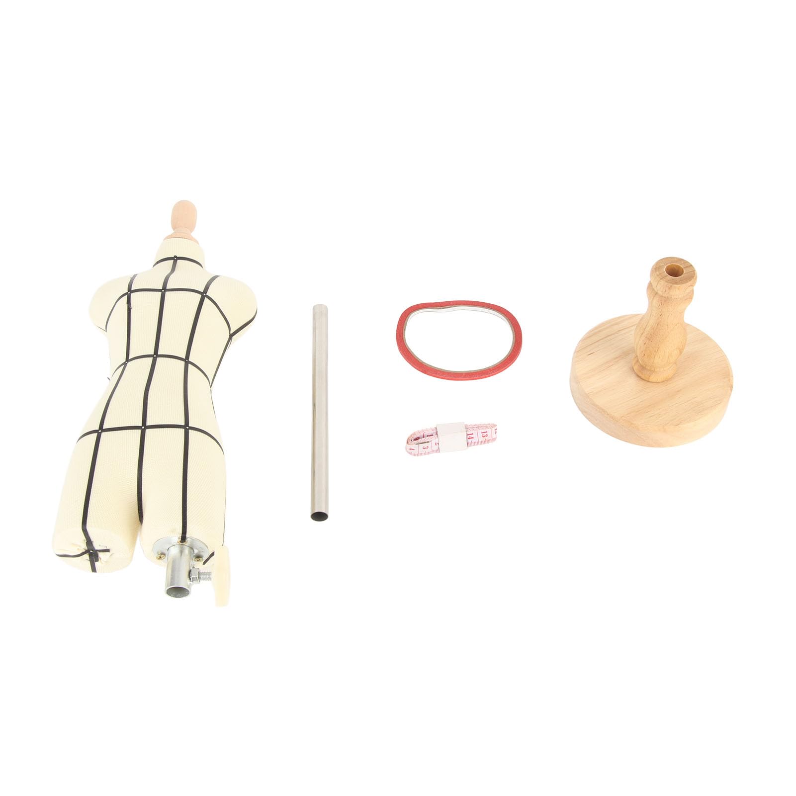 Alomejor Miniaturowa Forma Krawiecka z Drewnianą Podstawą i Stojakiem