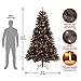 National Tree Company Pre-Lit Artificial Full Christmas Tree, Black, North Valley Spruce, White Lights, Includes Stand, 7.5 Feet