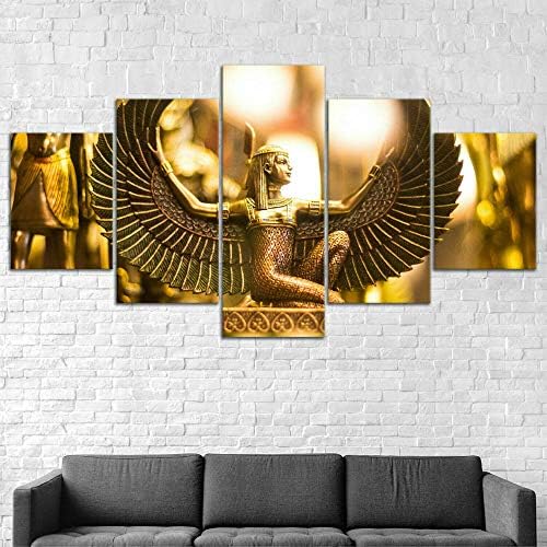 cyongshan Buddha Wall Art Modern Decor 5 Panel Canvas Artwor
