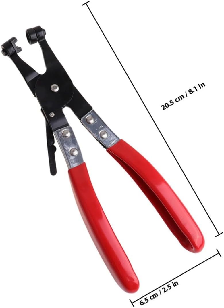 Hose Clamp Pliers Set Chrome-vanadium Alloy Steel, Corrosion-resistant 2pcs 45 Degree Bent and Straight Design and Portable Auto Repair Tool for Car Hose Clamps Stem Seals