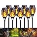 Produktbild Vanpow Solar Fackel Garten Solar Flammenlicht mit wasserdicht IP65 Gartenleuchten 8 Stück Solarleuchte Automatische EIN/Aus Solar Fackel Solarlampen mit Realistischen Flammen für Außen/Garten/(12LED)