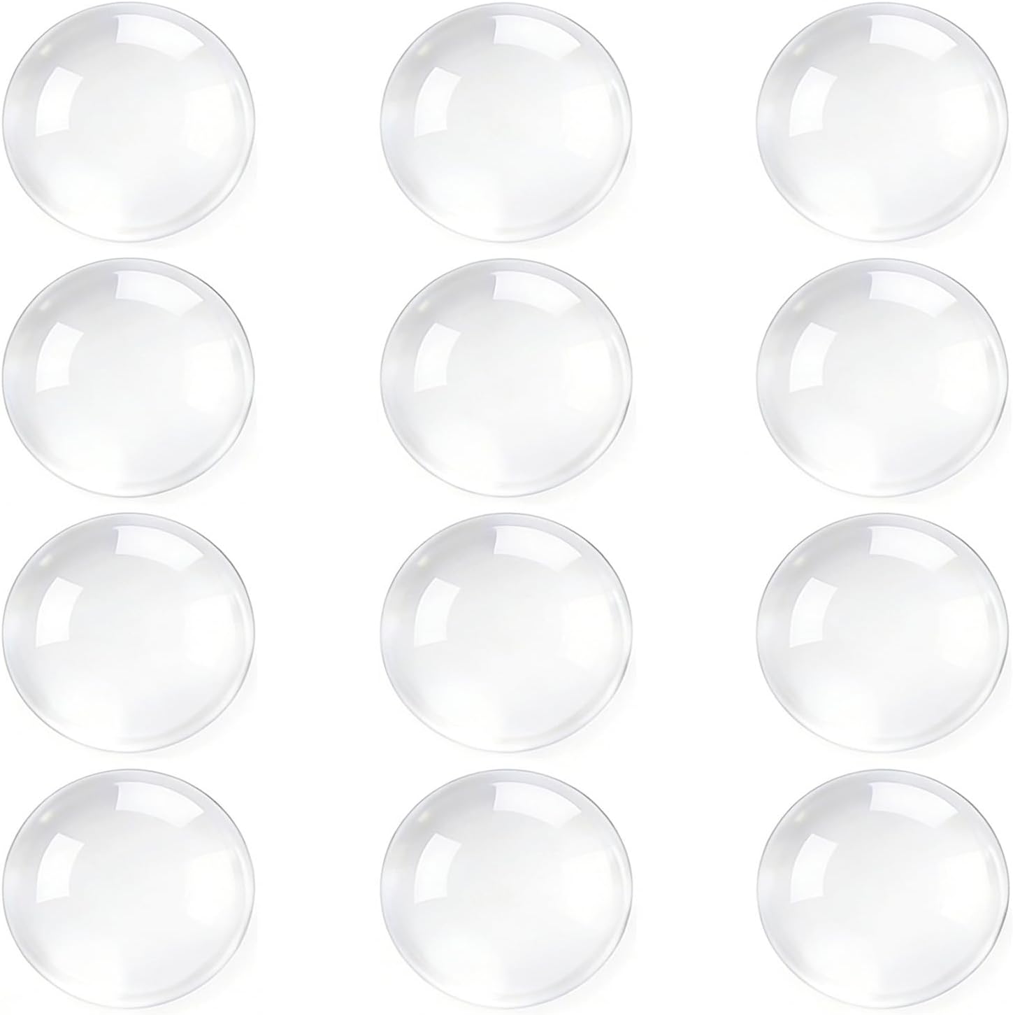 12pcs Wall Bumpers, Door Stoppers, Clear Wall Protectors, Door Bumpers for Doorknob, Furniture Bumpers,Reducing Noise,Protecting Walls, Used for Entrance Door,Cabinet Door,Fridge Door(15*15mm)