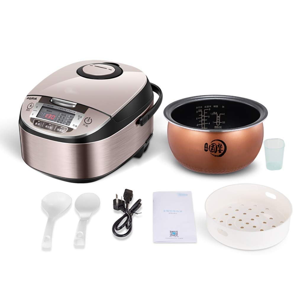 Cuiseur à Riz, Rendez-Vous 24 Heures sur 24, cuiseur à Riz Multifonction Intelligent Domestique 4L-760W, avec cuiseur Vapeur, pour 2-4 Personnes