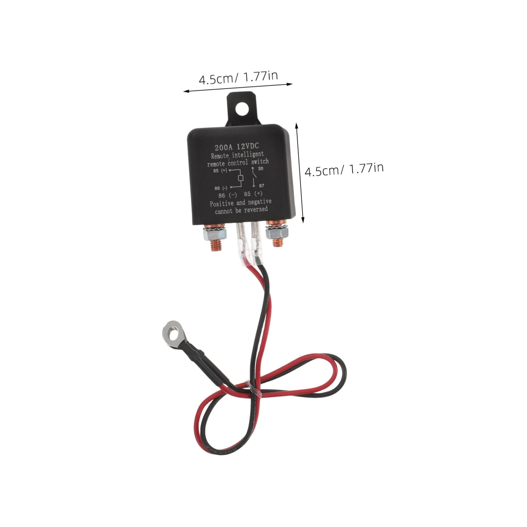 Interruttore di Separazione Batteria 200a Telecomando per Auto Camper e Rv, Disgiuntore Elettrico Protezione da Sovraccarico e Installazione
