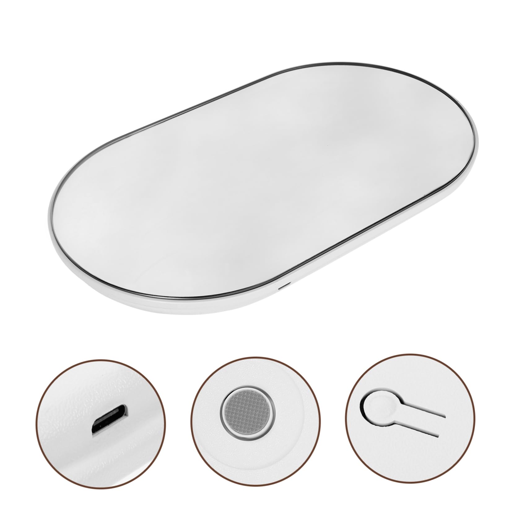 Bilancia Digitale Portatile Piccola per Peso Umano, Scala Femminile Ricaricabile 26x15 Cm Display Rapido, Adatta a Casa e Viaggio per Controllo Peso Personale
