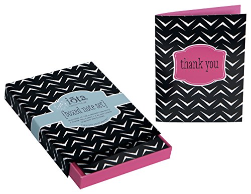 C.R. Gibson Iota Assorted Boxed Notes, 12-Count, Moxie (ICNS2-14095)