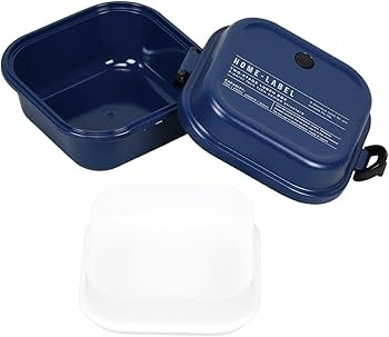 Amazon｜パール金属 ランチボックス 弁当箱 正方形 Mサイズ ネイビー
