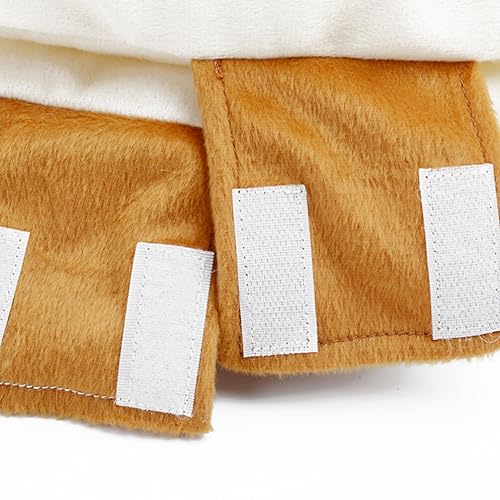 UKCOCO Hundekostüm Hot Dog Anzug Für Haustiere Lustiges Warmes Cosplay Outfit Für Kleine Hunde Und Katzen Bequemes Tierkostüm Für Outdoor Und Fotosession Größe L