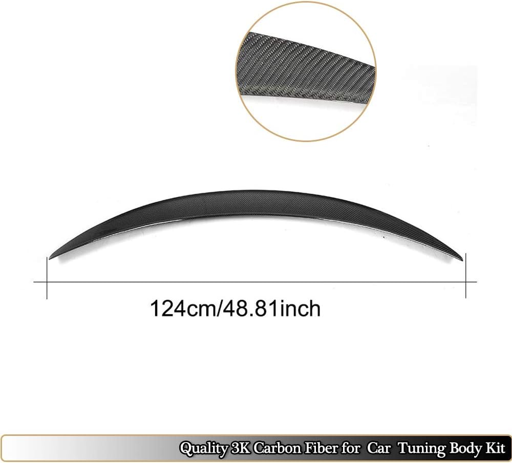 Trunk Spoiler fits for Mercedes Benz GLC Class C253 GLC250 GLC300 GLC43 GLC63 AMG Coupe 2016-2018 Real Carbon Fiber Rear Boot Lid Highkick Spoiler Wing Lip