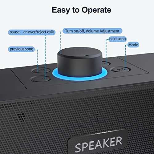ENUOSUMA Computer Speakers Bluetooth Desktop Soundbar - HiFi Stereo Audio RGB Gaming PC Speakers Wireless/AUX Wired USB Power Desk Monitor Laptop PC External Speaker,Built in FM Tuner