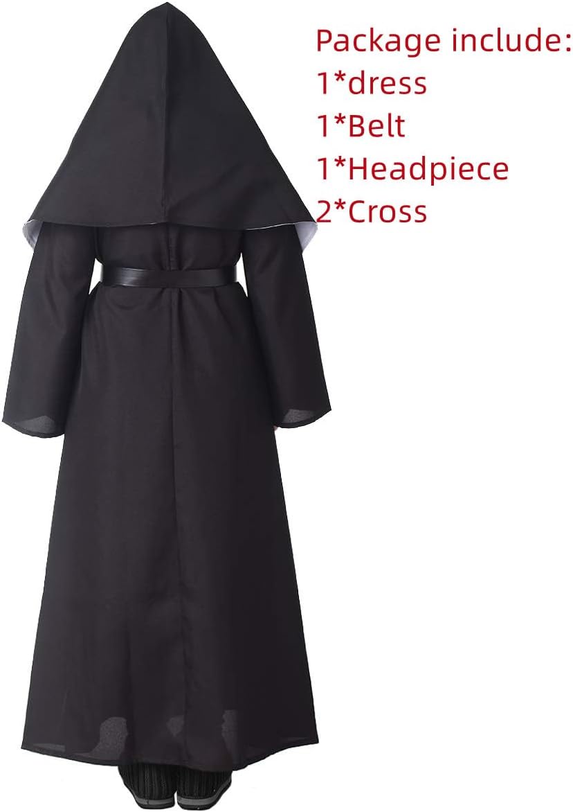 BPURB Womens Costume Nun Outfit for Halloween Party
