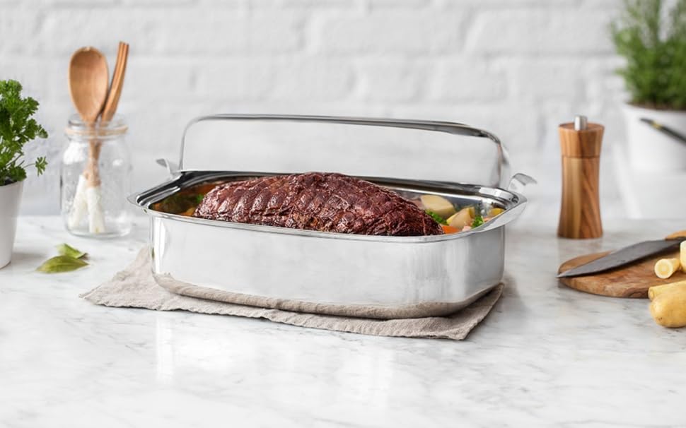 COM-FOUR Braten-Set Aus Edelstahl - 3 Backformen F? Produktbild-Vorschau 11