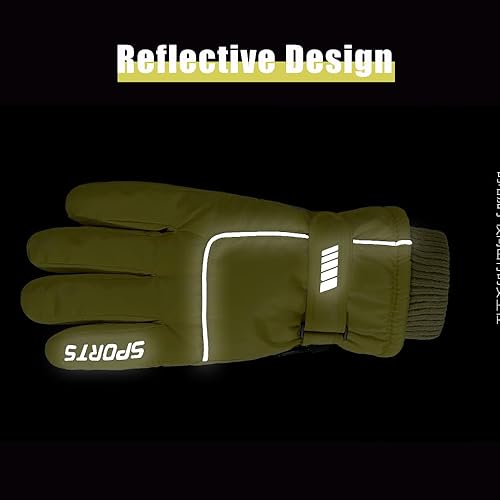 Miniatura 6 de ALTALIVA Guantes de nieve cálidos de invierno, térmicos, impermeables, resistentes al viento, pantalla táctil, esquí, snowboard, hombres y mujeres,
