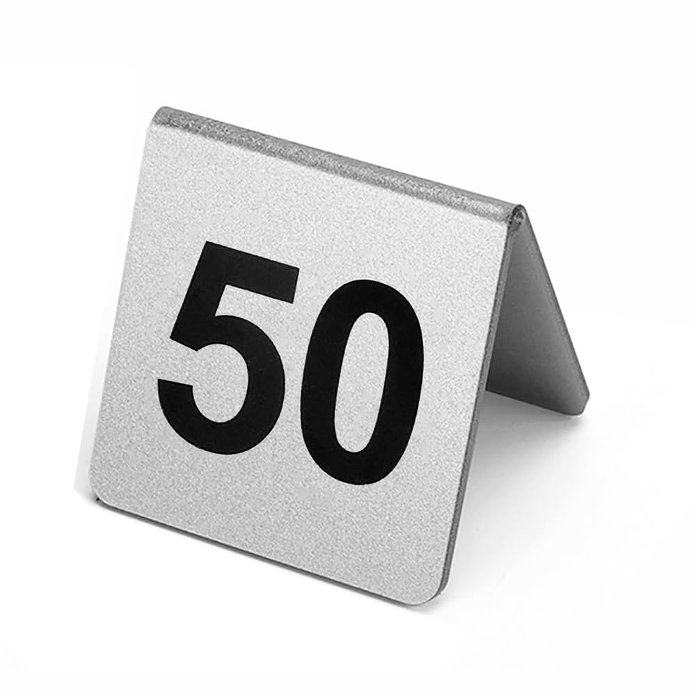 Número De Mesa De Acrílico, Número De Mesa De Tienda De Campaña De Acrílico Dorado/plateado 1-10/25/50/100 Placa De Número De Restaurante Placa De Asiento Reservada, Suministros For Bodas, Cumpleaños