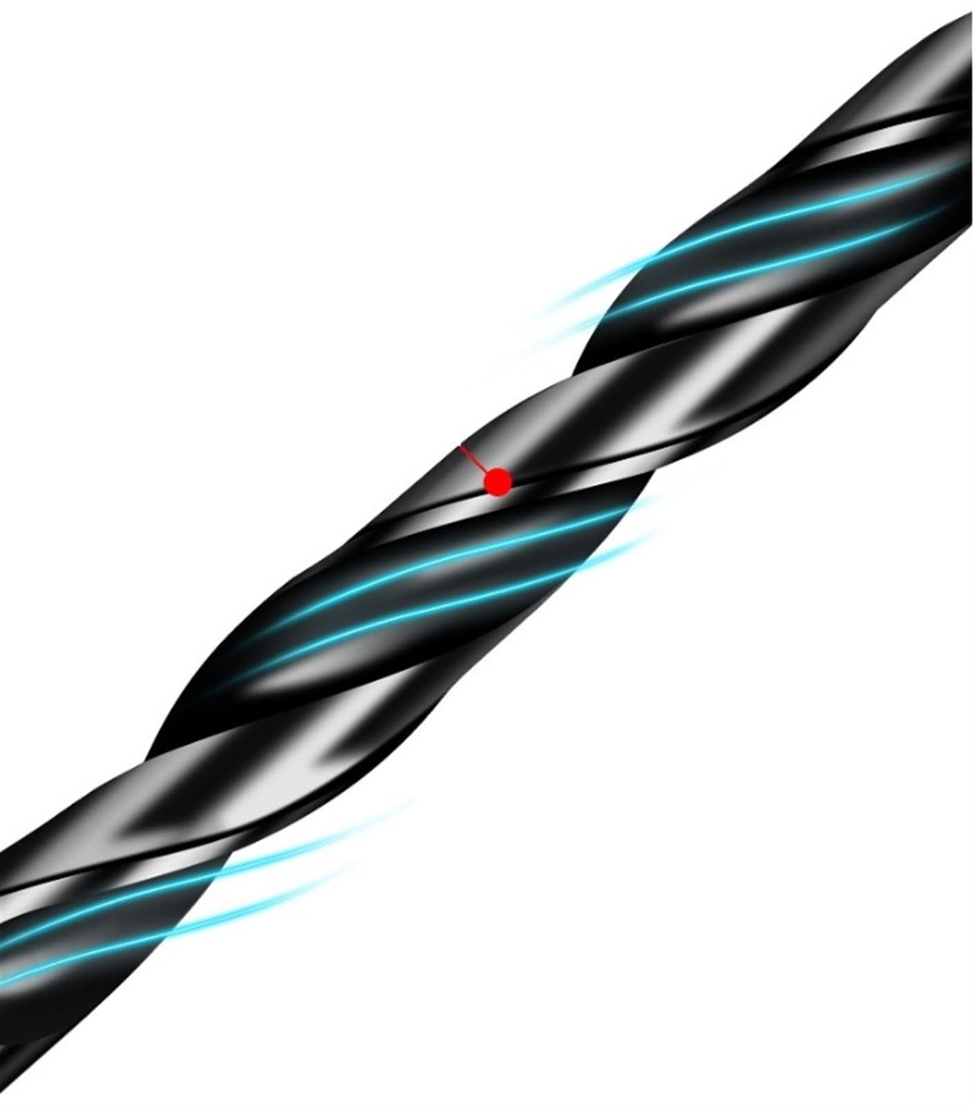Juego De 10 Brocas Helicoidales De 1mm-14mm, Broca Negra De Nitruro HSS Hierro, Aleaciones De Aluminio Y Plásticos (Color : 10pcs, Size : 14.0mm)