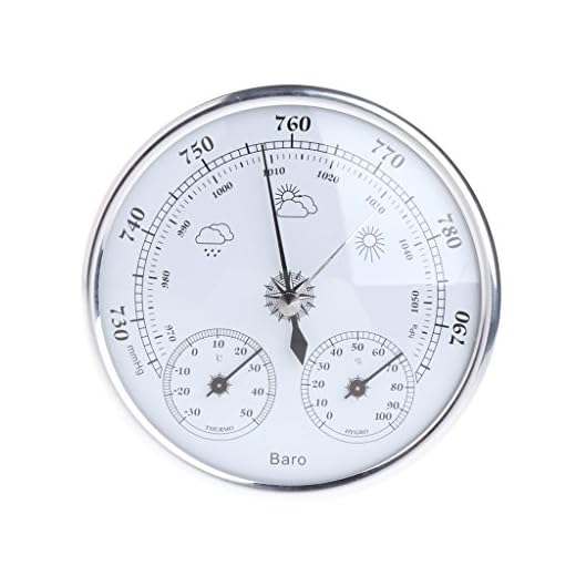 YUNAWU Household Weather Station Barometer Thermometer Hygrometer