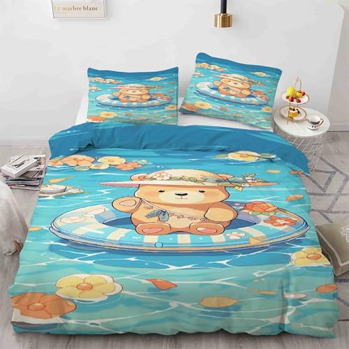 Parure de lit 90x190 zippée pour simplifier le change et protéger la couette