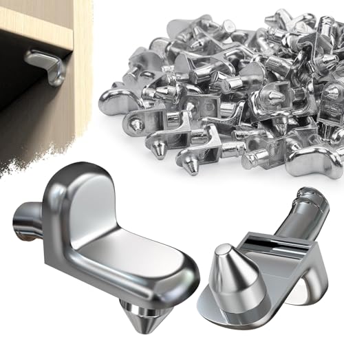 SWTYExt Lot de 30 supports d'étagère en forme de L de 5 mm - En métal - Fixation pour étagère, armoire, armoire, meuble
