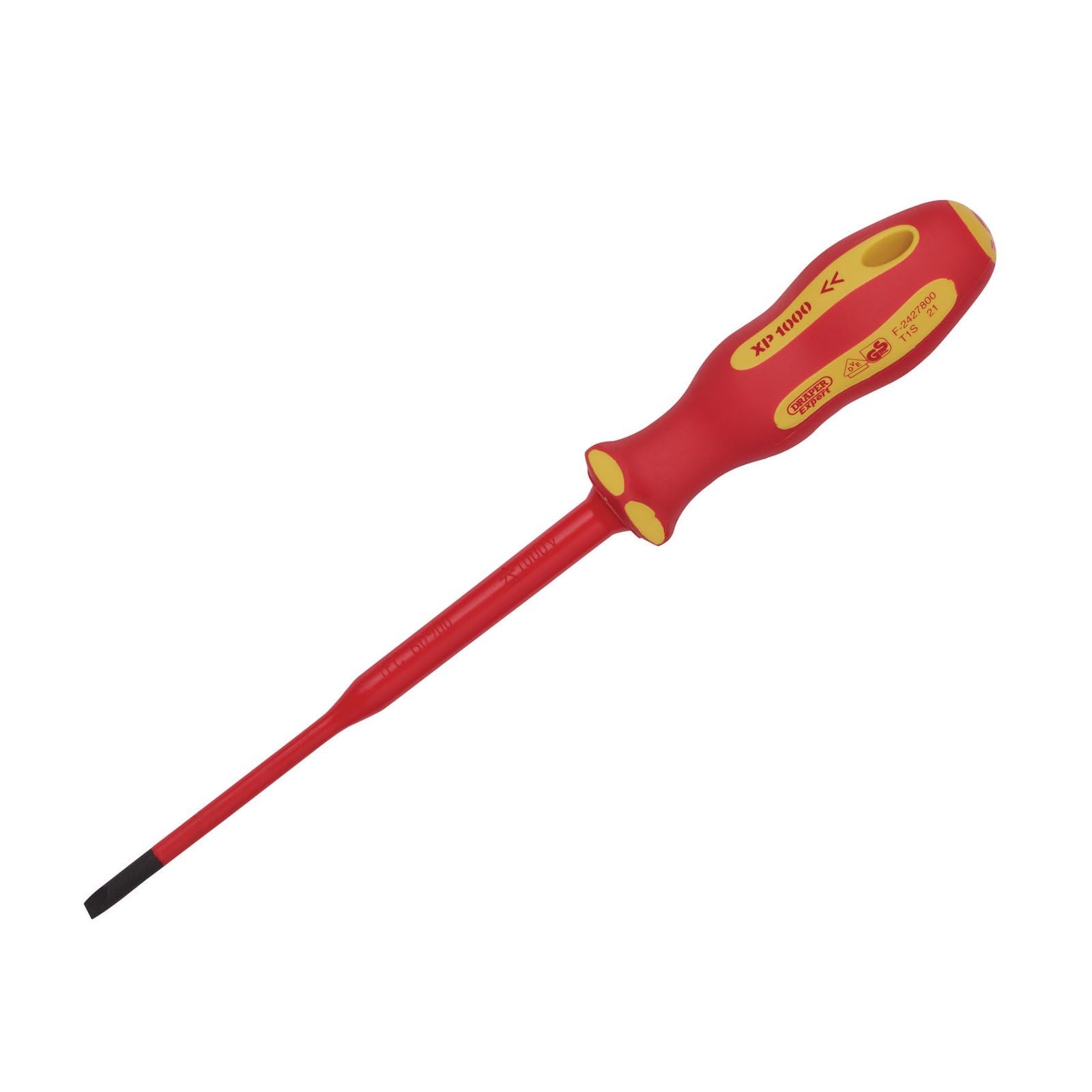 Draper 02159 XP1000 VDE Slimline Plain Slot Screwdriver 3.5 x 100mm