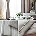 Super Thick Blackout Cortinas Plisado Arriba Vertical Rayas Tratamiento De Ventanas para...