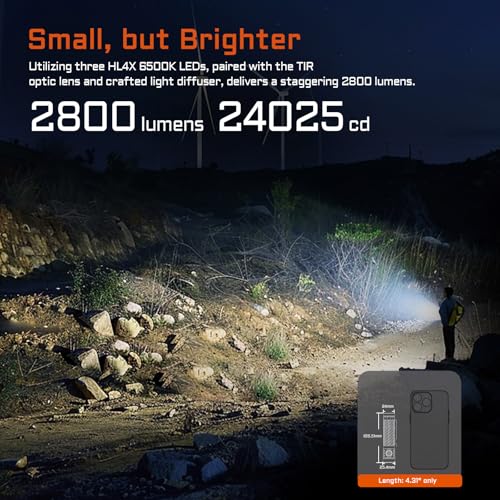 Lampe torche LED rechargeable à gradation continue ACEBEAM EC20 avec 9 niveaux - 3