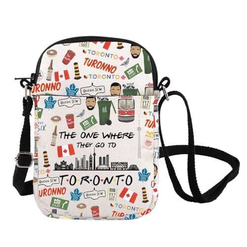 Toronto Canada Travel Crossbody Bag Toronto Souvenirs Gift Toronto Canadian Shoulder Bag Vocation Gifts Honeymoon Gift