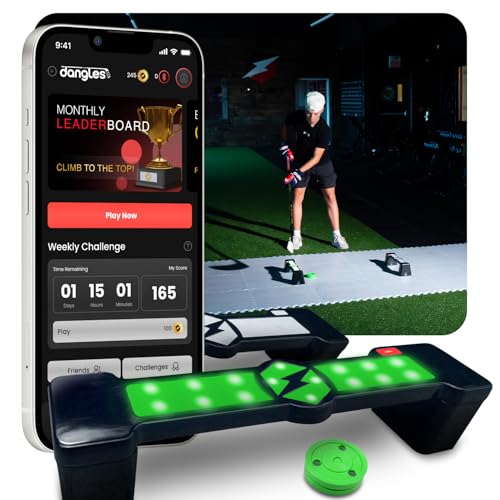 Bolt Sports Co Dangles Hockey Stick handling Trainer, Digital Hockey Trainer for Stick handling, Portable Ice Hockey Training Equipment for Single and Multi-Player Hockey Practice Equipment