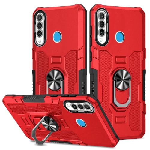 Etui Huawei P30 Lite antichoc rouge Honor 20S coque avec béquille